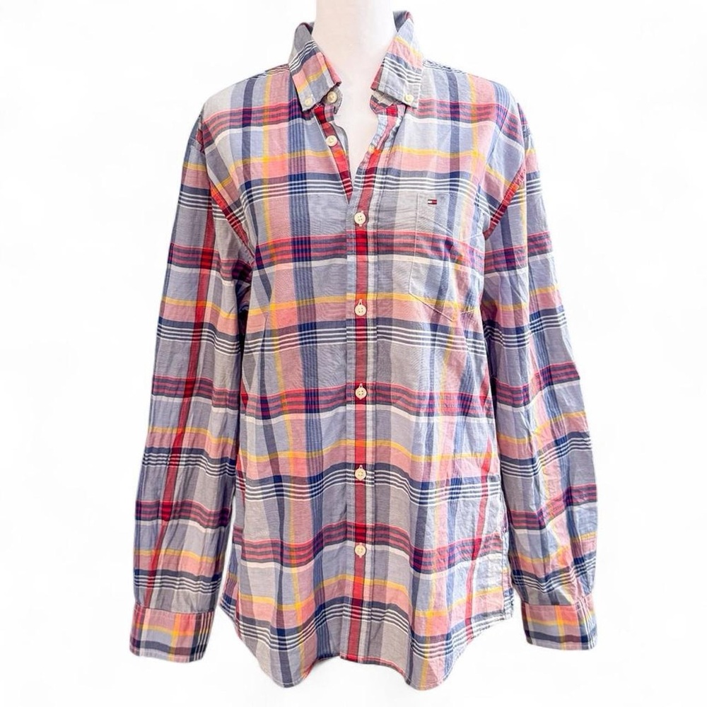 Tommy Hilfiger Men's Vibrant Plaid Button-Down Shirt